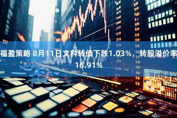 福盈策略 8月11日文科转债下跌1.03%，转股溢价率16.91%